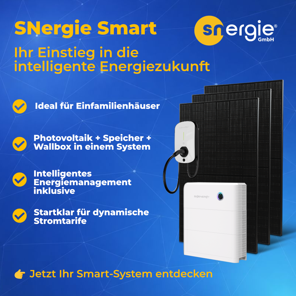 SNergie Smart | Photovoltaikanlage für Privathaushalte | inkl. Speicher, Montage und Anmeldung