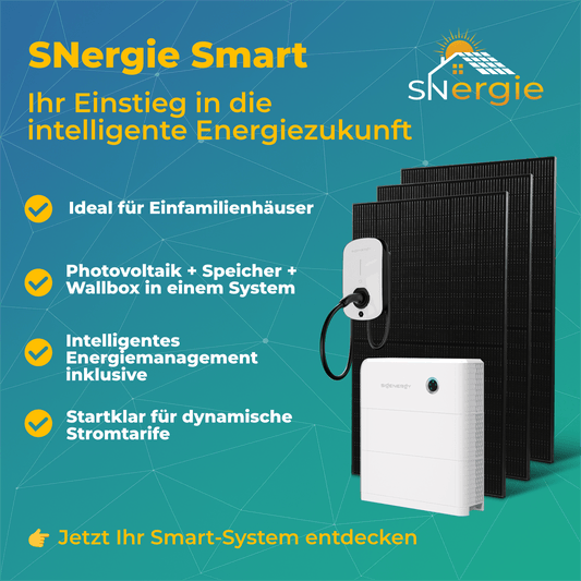 SNergie Smart | Photovoltaikanlage für Privathaushalte | inkl. Speicher, Montage und Anmeldung