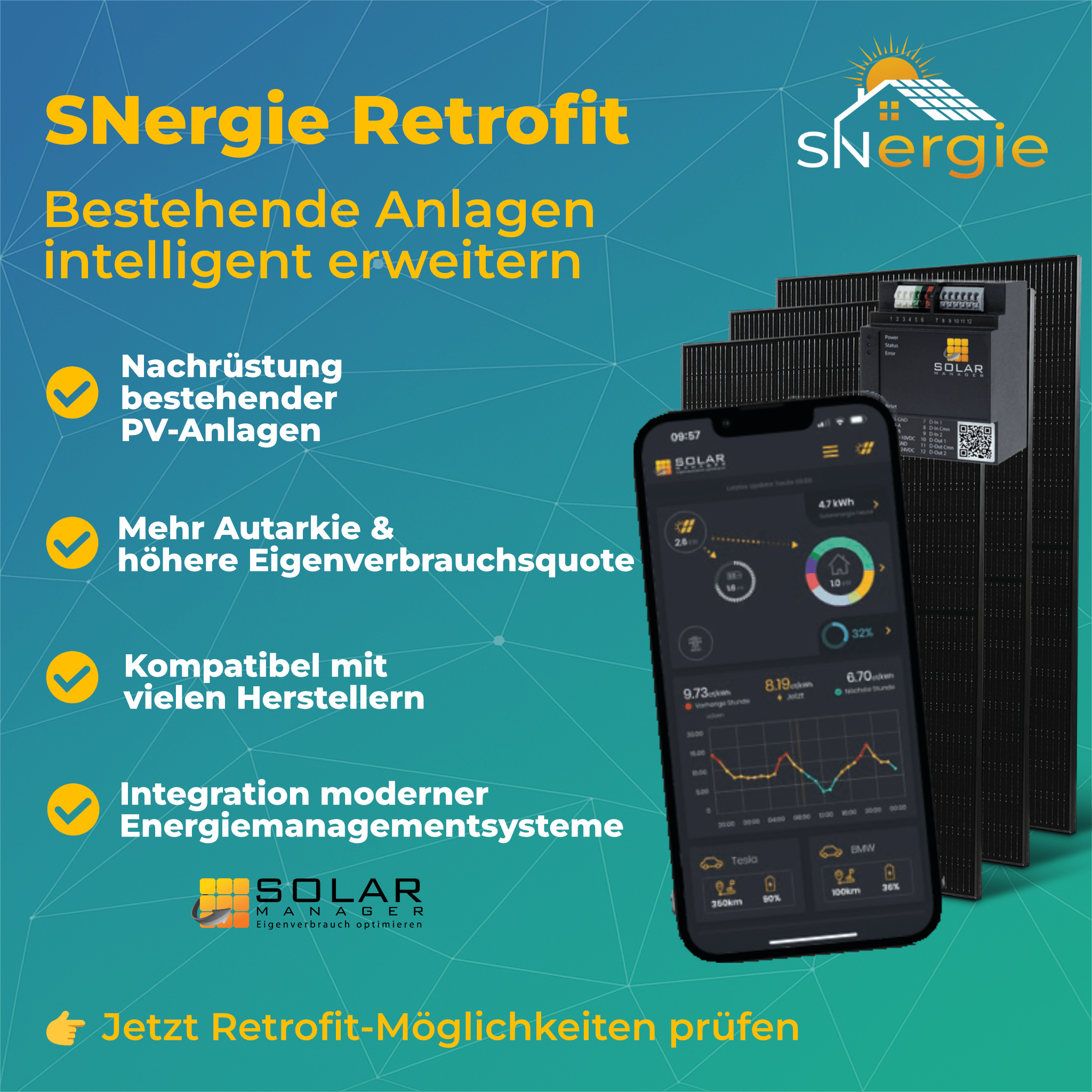 SNergie Retrofit – Mach deine PV intelligent
